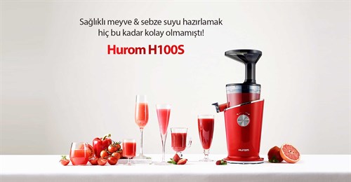 HUROM H100S  SLOWJUİCER-RBE / Şimşek Kırmızı 